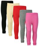 Sinimini 100 Colors Trendy Girls Leggings 5Pcs Combo