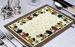 Avioni Loomkart Table Mats (Set Of Seven) With Table Runner On Jacquard Fabric In Avioni Zip Pouch For Easy To Store And Best For Gifting