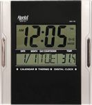 Ajanta Analog-Digital Black-Silver Clock