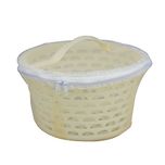 Bagathon India Net Cover Plastic Fruit Basket, 5 Litres [Beige]