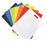 Double Threaded,Thick,Reusable,Branded,D-Cut Non-Woven Carry Bag- Size (08