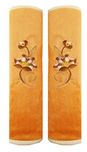 Aj Creations Multipurpose Fridge Handle Cover (Brown, 1 Pair)