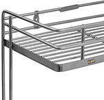 Klaxon Triple Shelf Front Spice Rack Stainless Steel Kitchen Rack(Silver)