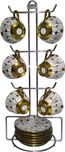 Sterling Cup Tree With Plate Holder Stainless Steel Kitchen Rack(Steel)