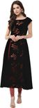 Janasya Festive & Party Floral Print Women Kurti(Black)