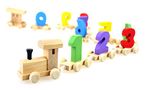 CraftDev Children Wooden Digital Small Train 0-9 Number Educational Toys