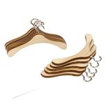Imported 10pcs Wooden Clothes Hanger Metal Hook for 1/3 BJD Dolls