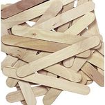 Anshartandcraft Wooden Ice Cream Stick & Spoon : 200 Pcs Pack (Natural Ice Cream Stick)