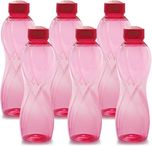 Cello Twisty 1000 ml Water Bottles(Set of 6, Pink)