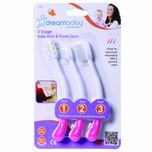 Dreambaby Toothbrush Set 3 Stage Pink (Pink)