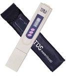 BalRama Tds Meter Tds-3 Water Quality Tester Purity Indicator for RO Service Lab Equipment Office Supplies Water-Safety Pen Type Pocket Size Digial Handheld Plastic Portable Bath Thermometer(Ivory)