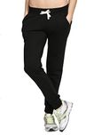 Thread Swag Womens Cotton Regular Fit Track Pants - Black M