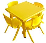 Intra Kids Strong And Sturdy Table Without Chairs - Square (Yellow)