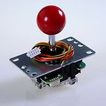 Sanwa JLF-TP-8YT-SK OEM Red Ball Handle Arcade Joystick 4 & 8 Way Adjustable (Mad Catz SF4 Tournamen