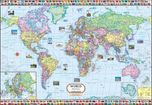 World Map : Political - Wall Chart Paper Print(28 inch X 40 inch, Rolled)