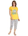 AV2 Women Cotton Printed Top, Capri & Shorts Set