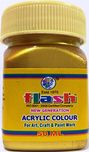 FLASH Acrylic Metallic Colour 24 Carats GOLD PLUS (Code 106) 50ML