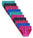 ELK Womens brief 100% Cotton Ladies Printed Bright Panty Innerwear Inner Elastic 10 Piece Combo