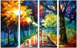 SAF LARGE 4PANEL PAINTING Ink Painting(24 inch x 36 inch)