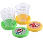 ROYALS Folding Collapsible Magic Cup Pack of -12 (BIRTHDAY RETURN GIFT)+10pcs Mix Printed Balloons.