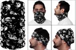Jazzmyride Multifunctional Headwrap or Scarf-Devil Party Mask(Black, White, Pack of 1)