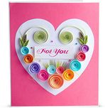 Handcrafted Emotions Handmade For You Greeting Card(Multicolor, Pack of 1)