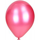 PrettyurParty Metallic Latex Balloons (Pack of 50) - Pink