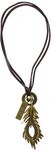 Men Style Peacock Wing ASPn07036 Leather Pendant