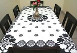 Raghuraj Lifestyle Dasia Black Table Cover (130*200 cms)