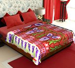 Story@Home Coral Collection Soft Printed Fleece Polyester Double Bed Blanket - Multicolour