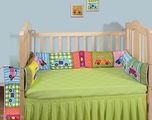 Swayam Kids N More Digitally Printed Mercerised Cotton Standard Cot Bumper - Multicolor