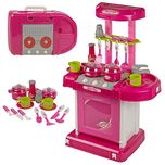 Toyshine Luxury Battery Operated Kitchen Set With Lights, Sound and Carry Case