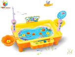Toys Bhoomi 2 in 1 Colorful Magnetic Fishing Game Toy with The Music & Light for Kids Boys and Girls - Learn to Fish (Mixed Color)