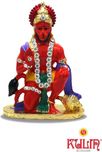 Kulin Lord Hanuman | Bajrangbali Idol For Car Dashboard | Home Decor | Gifting Showpiece  -  7.5 cm(Gold Plated, Orange)