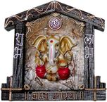 Megifting House Ganesha Shub Labh-Wall Hanging-SML (ORG) Showpiece  -  27 cm(Polyresin, Multicolor)