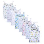 Orange and Orchid Unisex Animal Print Regular Fit Tank Top (onojb1212_Multicoloured_0-3 Months)