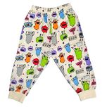 Baby Basics - Baby Girl / Baby Boy Printed Leggings With Rib Design - Large Size