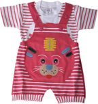 Harsha Baby Boys Pink Bodysuit