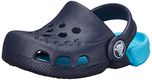 Crocs Kids Unisex Electro Navy and Electric Blue Rubber Clogs and Mules - C8