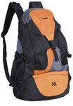 Zwart 25 Ltrs Black And Orange School Backpack (JONROV)