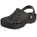 crocs Kids Unisex Baya Black Rubber Clogs and Mules - J3