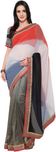 sarvagny clothing Self Design, Embellished Bollywood Georgette, Net Saree(Multicolor)