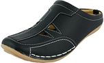 Manav Unisex Black Synthetic Sandals (Mv1581_Black, Size: 9 UK)