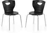 Nilkamal Plastic Living Room Chair(Finish Color - Black)