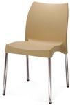 Nilkamal Novela Plastic Living Room Chair(Finish Color - Biscuit)
