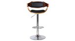 Urban Ladder Chumley Swivel Bar Stool With Adjustable Height Mechanism (Walnut)