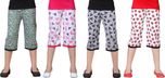 Sini Mini Capri For Girls Printed Cotton(Multicolor)