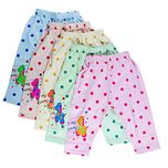 Littly Unisex Cotton Pyjama Bottom (Pack of 5)(10178_Multicolor_9-12 months)