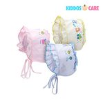 KiddosCare Baby Bonnets Caps (Multicolor, Set of 3)
