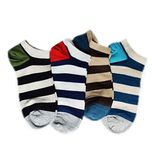 EIO Natural Cotton Unisex Loafer Socks, Low Cut Foot Cover Socks For Men and Women (4 Pairs)